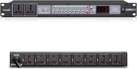 10-Outlet Power Sequencer Conditioner, 3000W Rack Power Conditioner With - £80.34 GBP