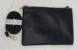 Amelie galanti NWT black leather shoulder bag purse clutch G6 - £12.01 GBP