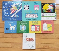 Sandra Boynton Board Books &amp; Olivia&#39;s Opposites Lot of 8  - £27.59 GBP