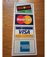 Discover Novus Visa Mastercard American Express Aluminum Metal Sign - $78.45 CAD