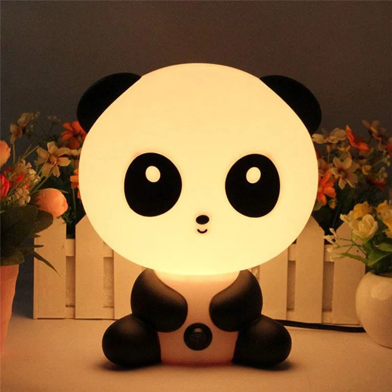 Cartoon panda LED Night light bear Rabbit Dog Table Desk Lamp Kids Baby Sleep - £11.59 GBP+
