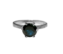 Topaze Bleu Londres Alliance 8 MM Rond London Topaze Promesse Bague 925Silver - £45.29 GBP