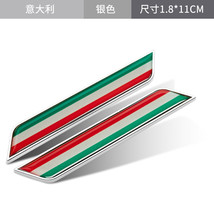 Car Chinese Flag Side Label Car Sticker Italian Metal Fender 3D Creative Scratch - $14.99