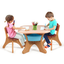 Children Kids Activity Table&amp; Chair Set Play Furniture W/Storage Activit... - £135.37 GBP