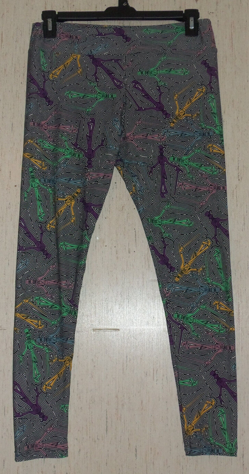 EXCELLENT WOMENS LuLaRoe DISNEY The Joker NOVELTY PRINT LEGGINGS SIZE T&amp;C - $28.01