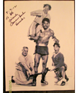 THREE STOOGES: MEETS HERCULES (ORIGINAL AUTOGRAPH PHOTO) BY SAMSON BURKE - €107,35 EUR