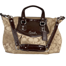 Coach Ashley Signature Satchel Shoulder Bag F15440 Tan Brown - $55.00