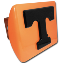 university of tennessee black on orange trailer hitch cover usa made - £63.58 GBP