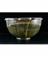 Certified Natural Quartz Carved Round 5086 Ct Big Green Gemstone Bowl Ho... - €907,51 EUR