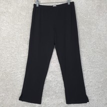 Planet by Lauren G Women’s Black Pull-On Cropped Stretch Pants Size 2 Mi... - $32.95