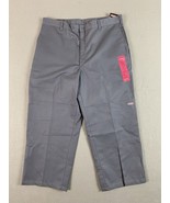 Dickies Double Knee Work Pants 36x27 Gray Loose Fit Cell Phone Pkt Tag 3... - £22.10 GBP