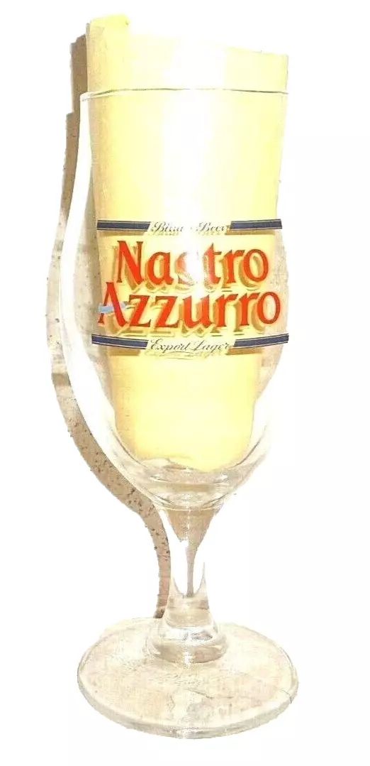 Peroni Roma Nastro Azzuro Export Lager Italian Beer Glass - $9.50