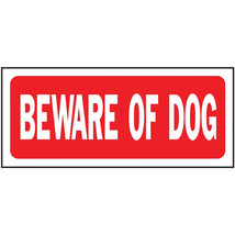 Hy-Ko™ Beware Of The Dog Sign 6&quot; x 14&quot; (5 pcs.) - $25.17