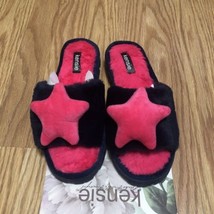 kensie womens memory form slippers navy with pink star size 8 - £9.02 GBP