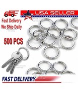 WHOLESALE LOT 500 KEY RINGS SPLIT RINGS STAINLESS STEEL KEYCHAIN 25mm 1&quot;... - $20.76