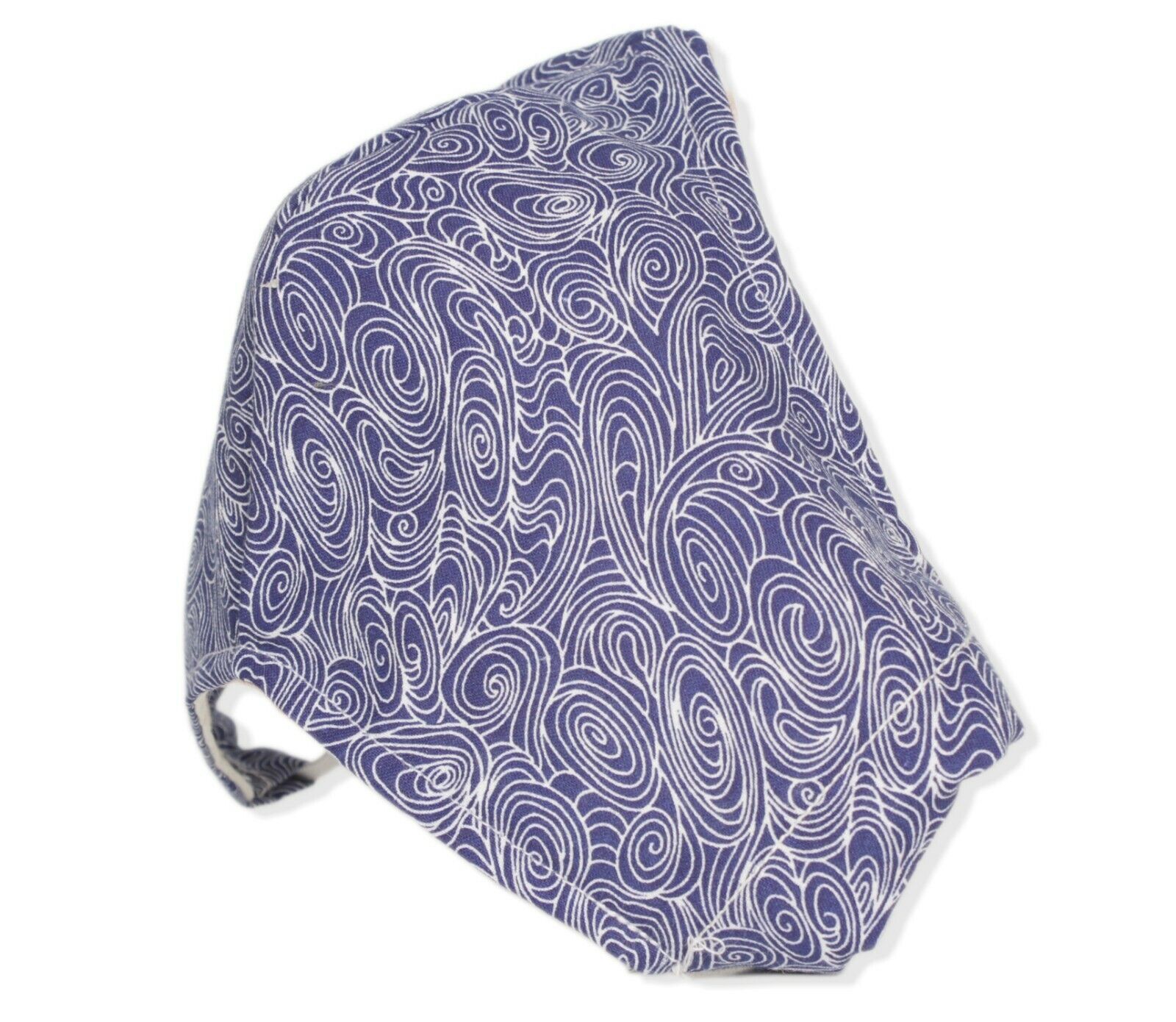 Navy Swirls Theme Face Mask Handmade Filter Pocket Nose Wire Adult NEW - $7.24