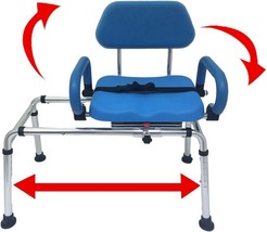 Space-Saving Design For Tubs And Showers Carousel Sliding Transfer Bench... - £279.71 GBP