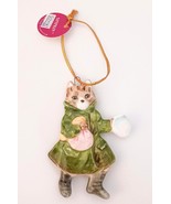 Ultra Rare Beatrix Potter Schmid Simpkin Flat Ornament Vintage 1984 FW J... - £21.49 GBP