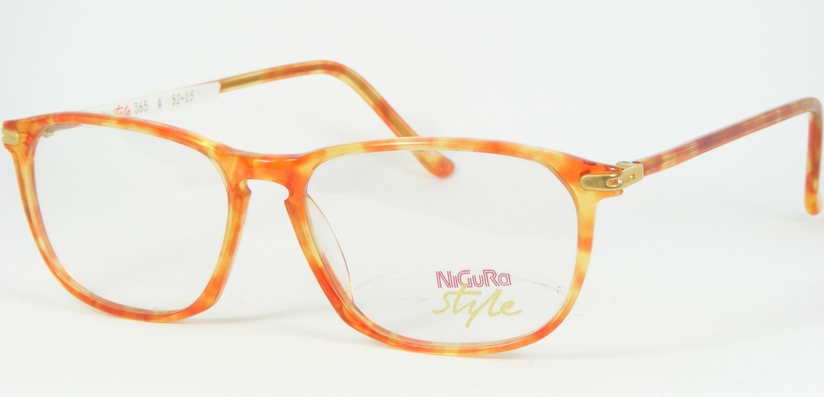 NIGURA Stil 0365 Ein Licht Schildplatt Gold Brille Brillengestell 52-15-... - $56.42