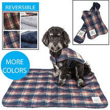 Touchdog 2-in-1 Matching Tartan Plaided Dog Coat Jacket and Designer Dog... - £38.27 GBP+