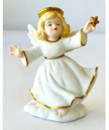 Celestial Celia Angel with Star Golden Halos Figurine Bronson Collectibl... - £9.86 GBP