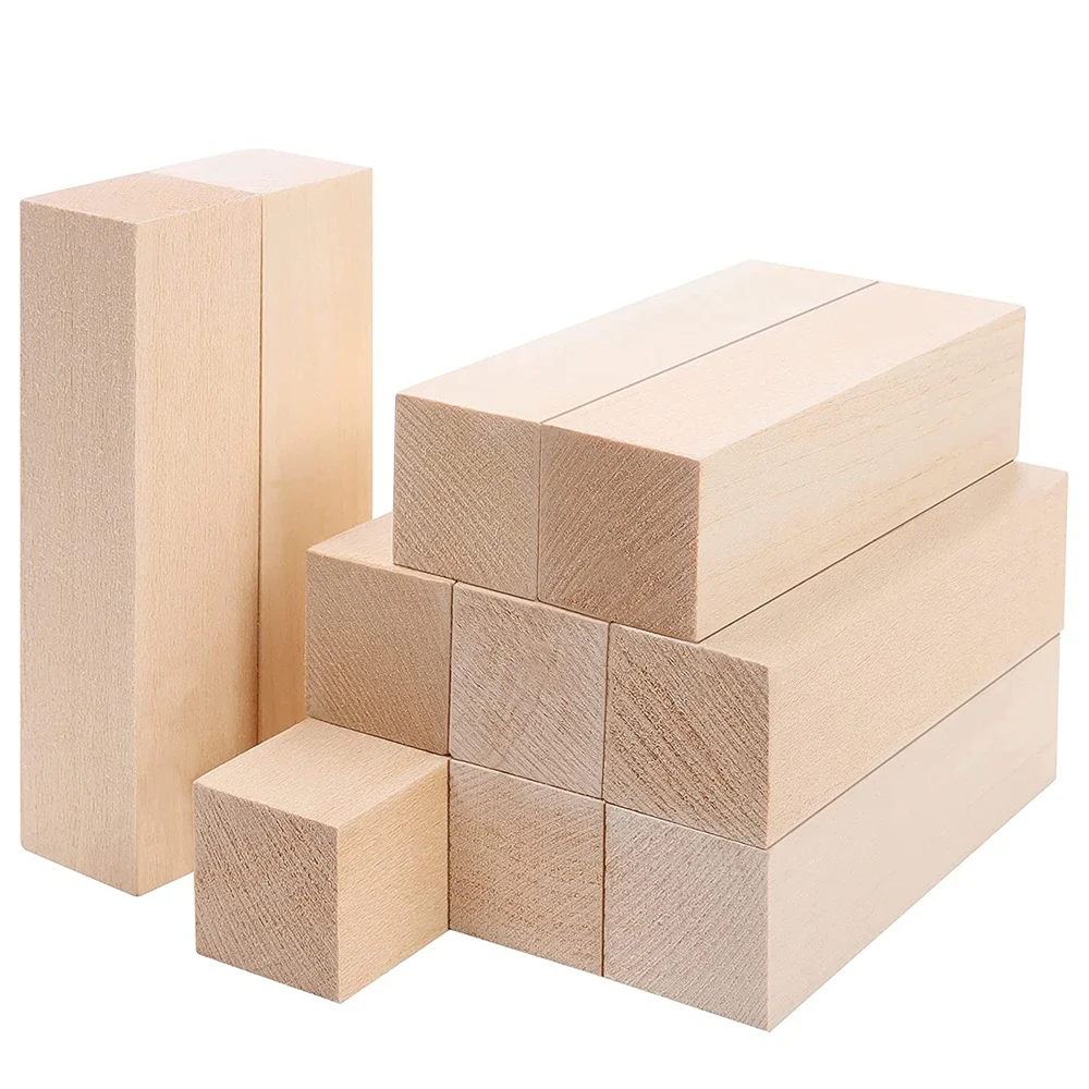 Large Carving  Blo (10 Pack) 4 x 1 x 1 Inches Unfinished B Project Craft... - $93.71