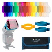 Rogue Flash Gels For Speedlights - 20 Gel Colors - Universal Fit Lightin... - £58.98 GBP