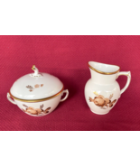 Royal Copenhagen Brown Rose Creamer 688/9179 and Sugar Bowl with Lid 688... - $1,473.82 MXN