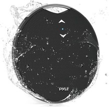 Pyle Portable Waterproof Wireless Bluetooth Mini Speaker  w/ Mic - Black - $15.29
