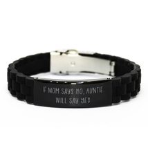 Cool Aunt, If Mom Says No, Auntie Will Say Yes, Best Mother&#39;s Day Black Glideloc - £15.57 GBP