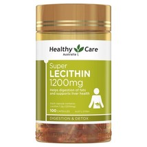 Healthy Care Super Lecithin 1200mg 100 Capsules - $26.99