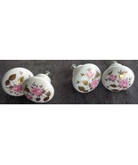 Beautiful Set of Four (4) Porcelain Transfer Ware Drawer Pulls - PRETTY ... - $34.64