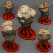 3D Printed Fantastic Plants and Rocks Blood Rocks 28mm - 32mm D&amp;D Wargaming - £14.22 GBP+