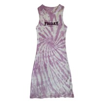 Barstool Sports SM Dress Tank Ribbed Stretch FRIDAY ENERGY Purple Chicks... - $26.23