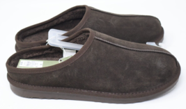 Men’s Cruz Genuine Suede Clog Slippers Goodfellow Dark Brown Size 12 NWT - £11.44 GBP