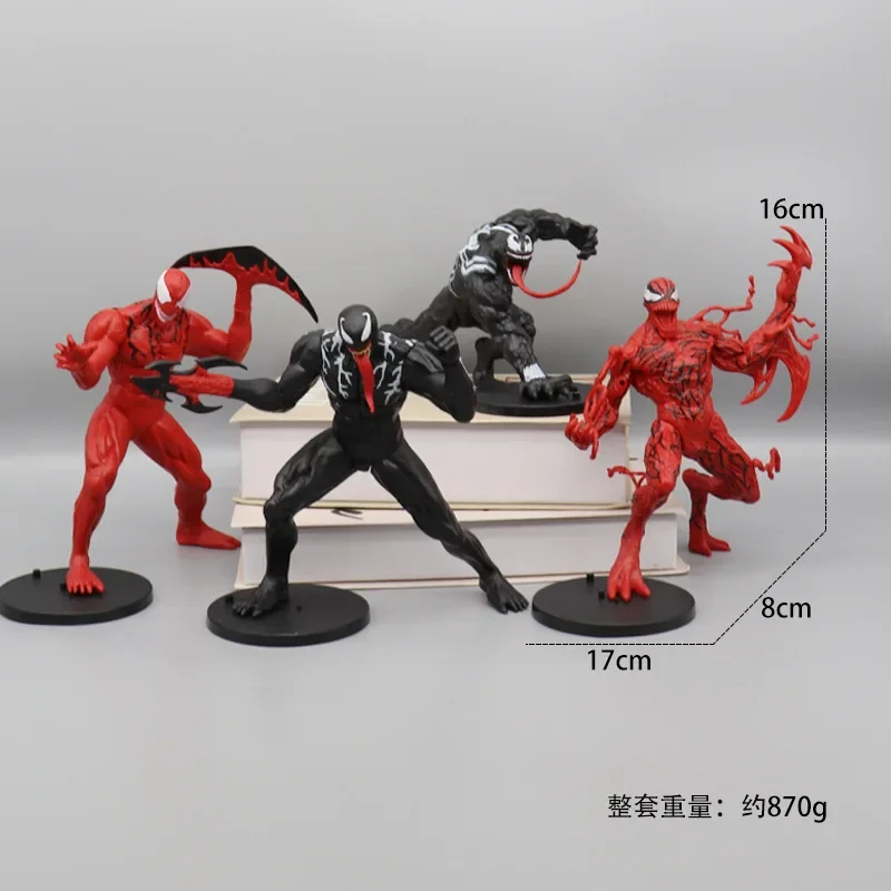 Hot Toys 4pcs/set Marvel Avengers Legends Series Character Venom Carnage 16cm - £14.75 GBP