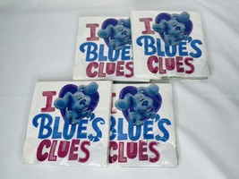Blues Clues &amp; You Lunch Napkins Unique 16 Ct Bundle Of 4 Birthday Dinner - $15.12