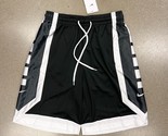 Nike Men Dri-FIT Elite Basketball Shorts DH7142-011 Loose Fit Black Whit... - $34.95