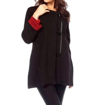 Angel asymmetrical toggle jacket in Black/Red - size M - £75.78 GBP