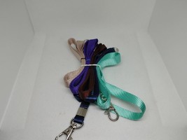 5 Color Neck Lanyards With Key Ring ID Badge Holder, Durable Flat Nylon ... - $9.23