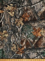 Fleece Realtree Edge 2 Camouflage Hunting Brown Fabric Print by the Yard A505.45 - £10.51 GBP