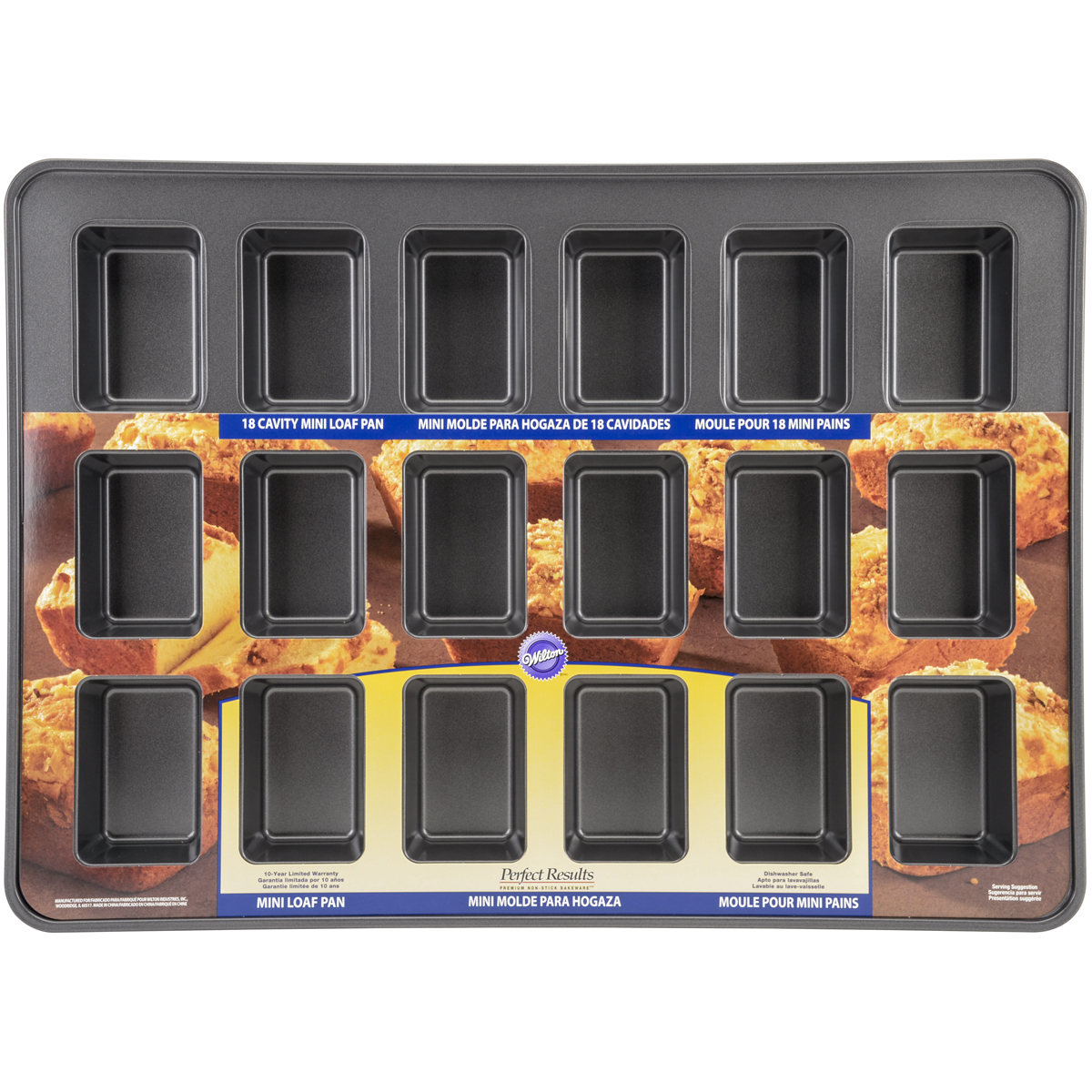 Primary image for Perfect Results Mega Mini Loaf Pan-18 Cavity 3.75".