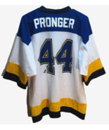 Chris Pronger #44 St. Louis Blues NHL Vintage 90s White Logo Athletic Je... - $42.61