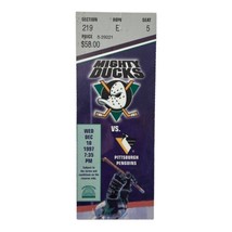 Vintage Ticket Stub 1997 Anaheim Mighty Ducks Vs. Pittsburgh Penguins Hockey NHL - £11.19 GBP