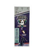 Vintage Ticket Stub 1997 Anaheim Mighty Ducks Vs. Pittsburgh Penguins Ho... - £11.01 GBP