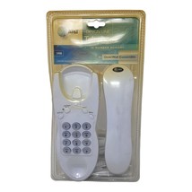 AT&amp;T Design Line Corded Telephone 10 Number Memory White Wall Desk Landline - $7.12