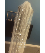 Wedding glitter veil with glitter dots and single layer - €31,30 EUR+