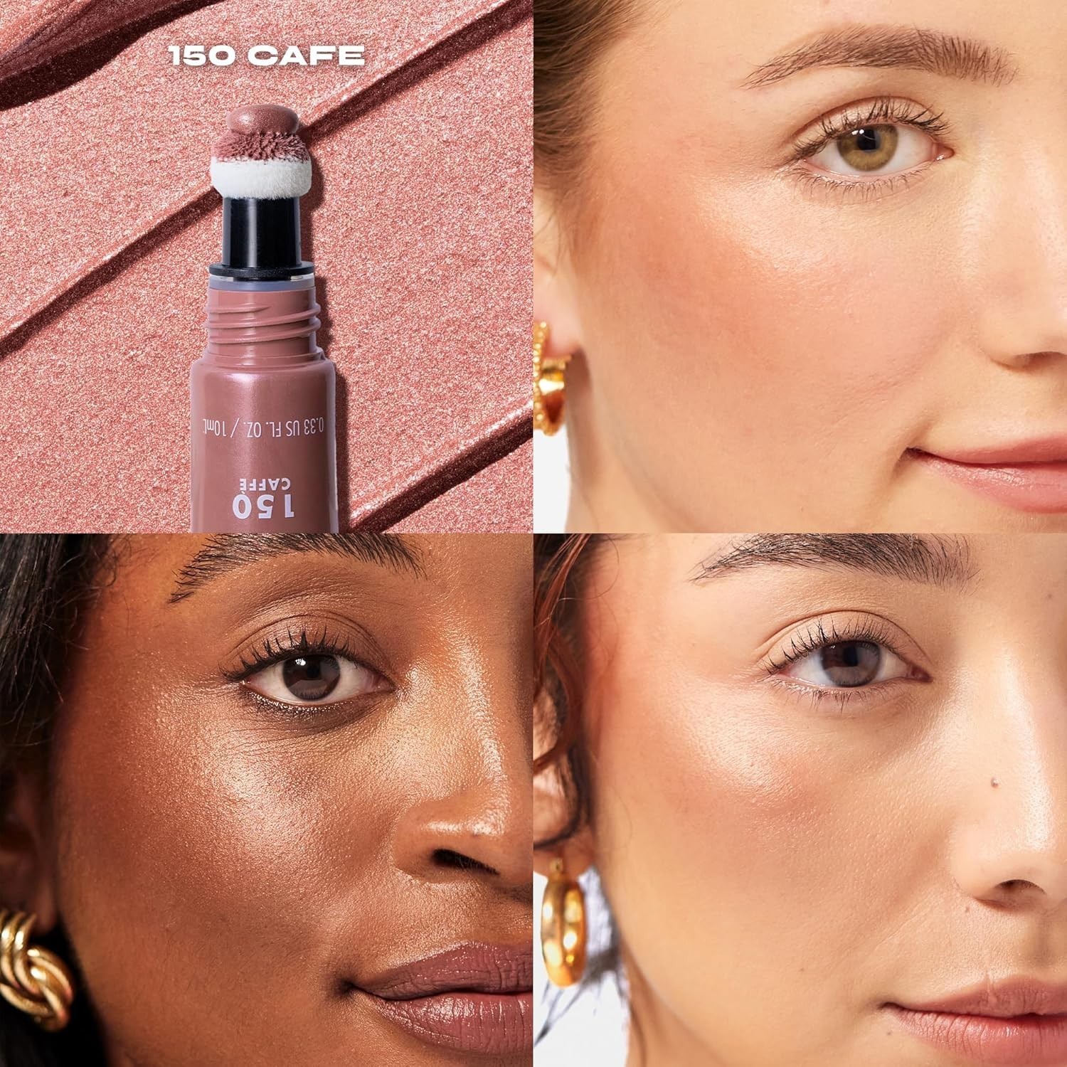 Milani Cheek Kiss Liquid Creamy 2-in-1 Blush + Glow, for Cheeks Makeup 150 Caffe Item image 2