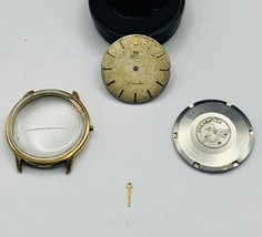rare Omega seamaster gold pltd 1960&#39;s/70&#39;s watch Case/Dial,used,(om-26 - $139.91