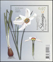Slovenia. 2016. Wild Daffodil (MNH OG) Souvenir Sheet - £2.07 GBP